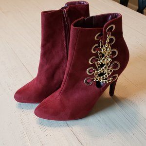 Burgundy Chain Heels